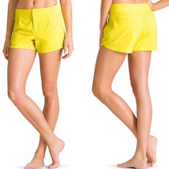 Athleta Wahina Shorts Ahoy Yellow 12